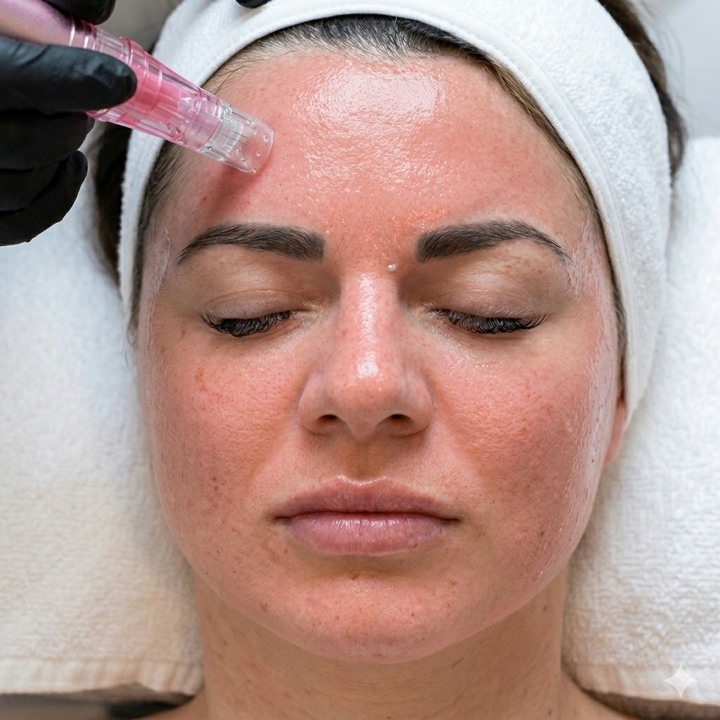 Microneedling collagen therapy