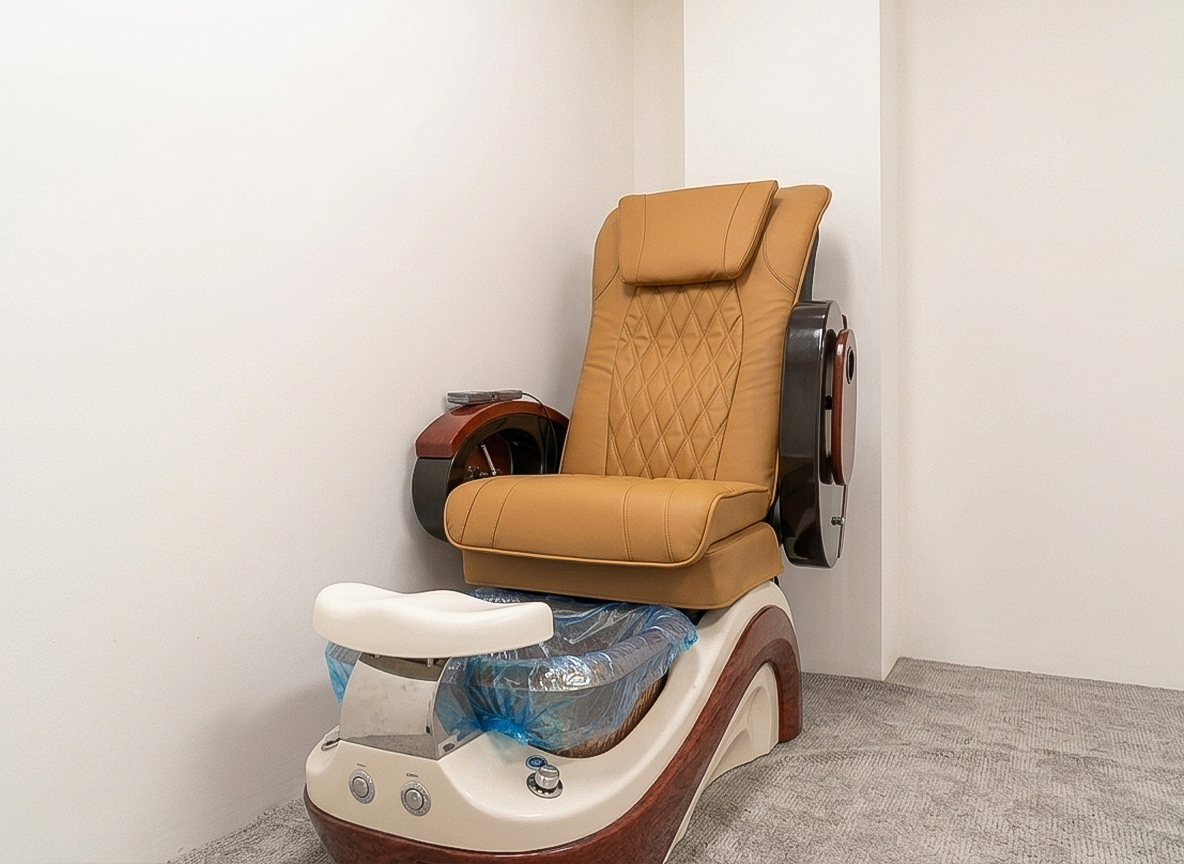 Pedicure in progress